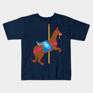 Carousel Animal Kangaroo Kids T-Shirt